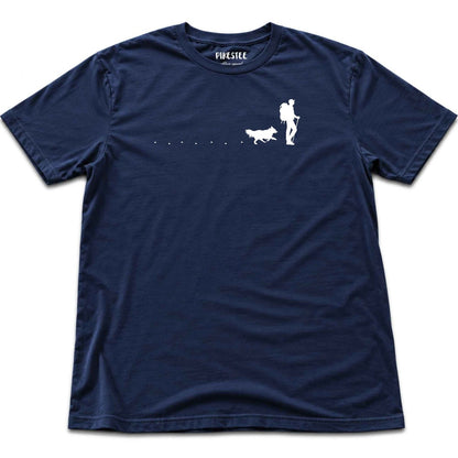 Hiker and Dog Path (manà T-shirt - Navy