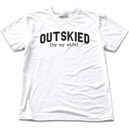 Outskied By My Wife T-shirt - White