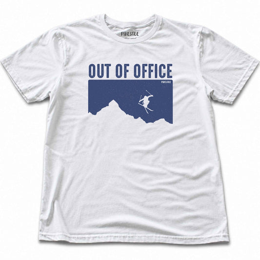 Out Of Office Ski T-shirt - White