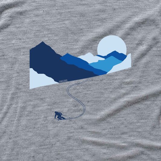 Mountain Horizon Ski T-shirt - Sport Grey - hero