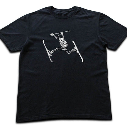 Skeleton Ski T-shirt - Black