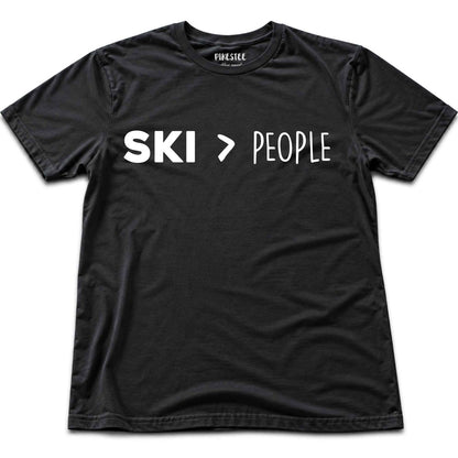 Ski Over People T-shirt - Black