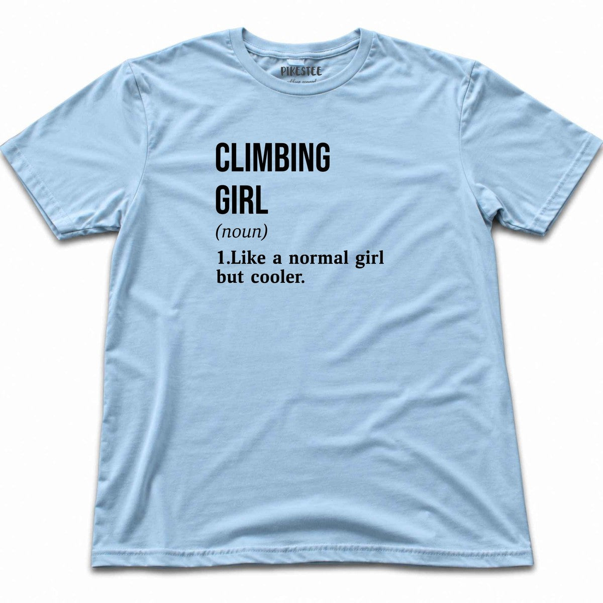 Climbing Girl T-shirt - Light Blue