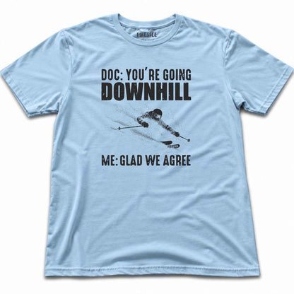 Doc Downhill T-shirt - Light Blue