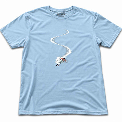 Snow Slalom T-shirt - Light Blue