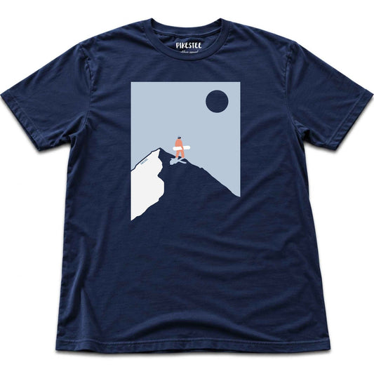 Snowboard On Top T-shirt - Navy