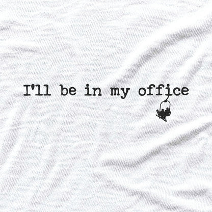 In My Office Ski T-shirt - White - hero