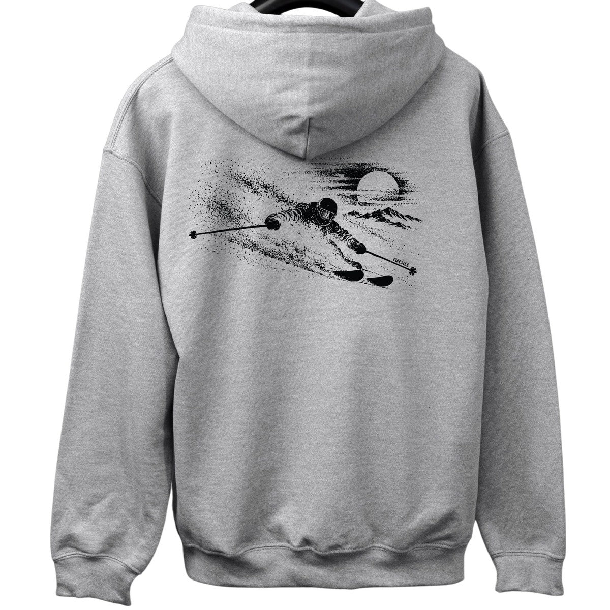 Sun Ski Flow Back-Print Hoodie - Sport Grey