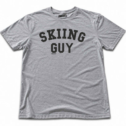 Skiing Guy T-shirt - Sport Grey