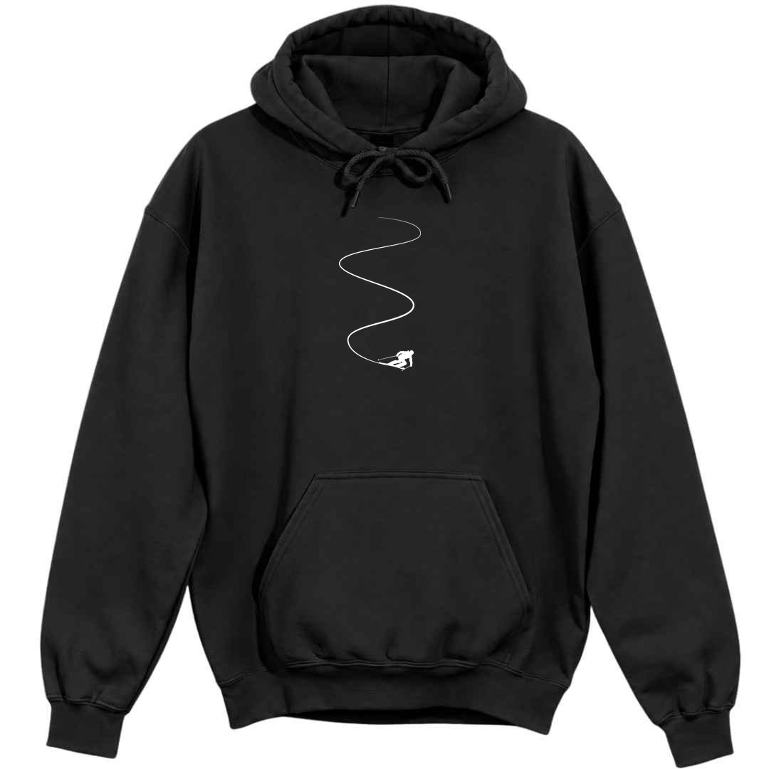 Ski Slalom Hoodie - Black