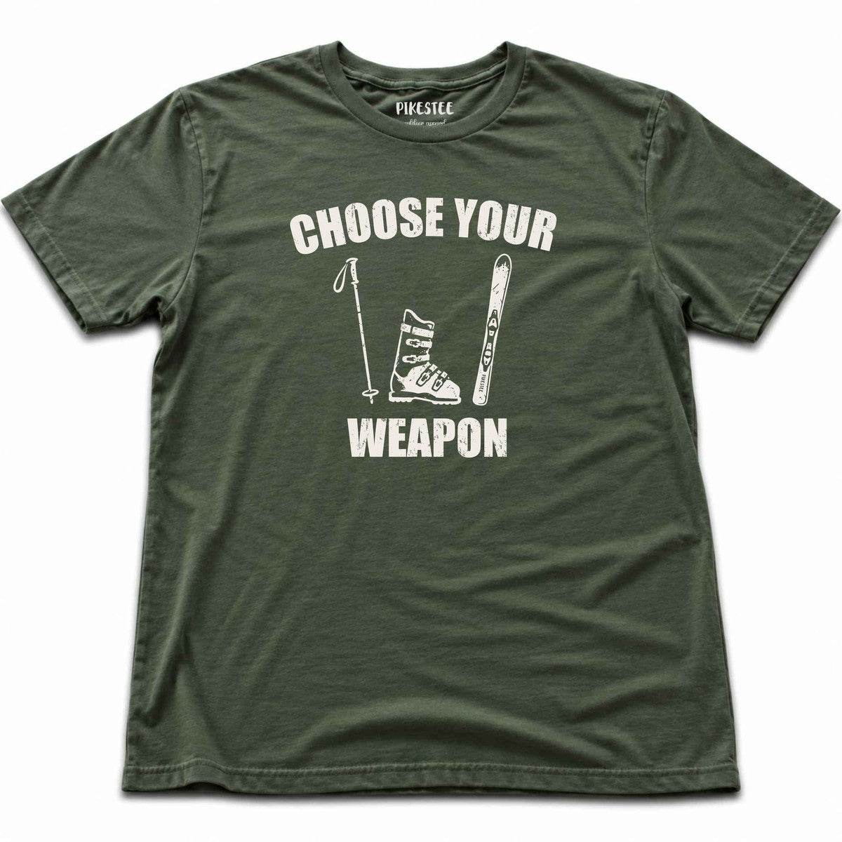 Choose Your Weapon T-shirt - Military Green