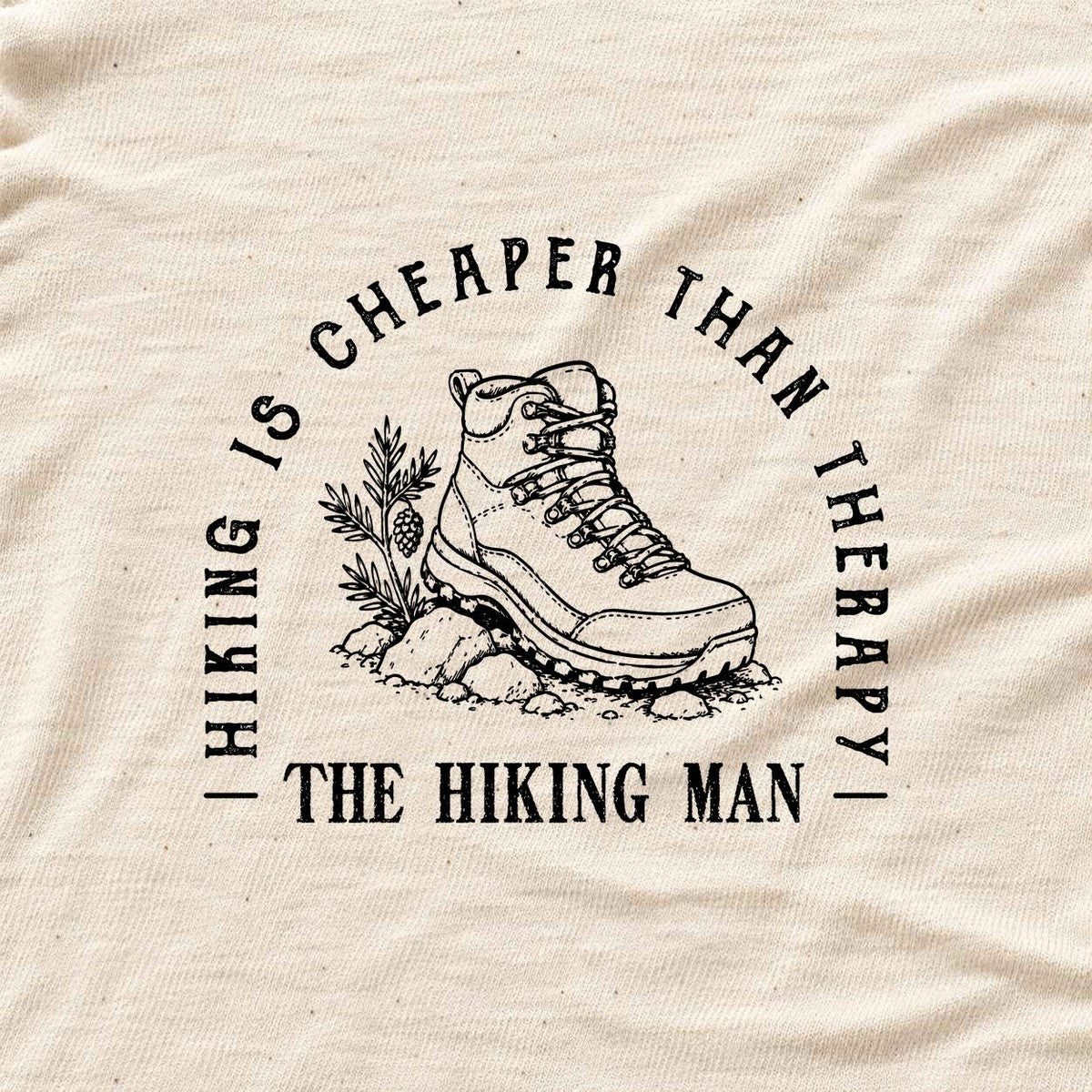 The Hiking Man T-shirt - Natural - hero