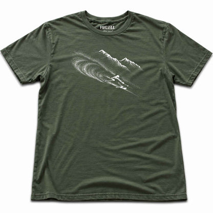 Ski Flow Mountain T-shirt - Military Green