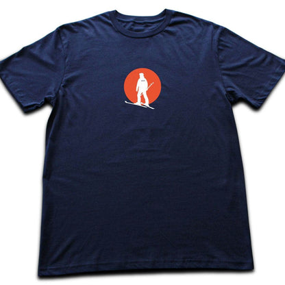 Skier Sunset T-shirt - Navy