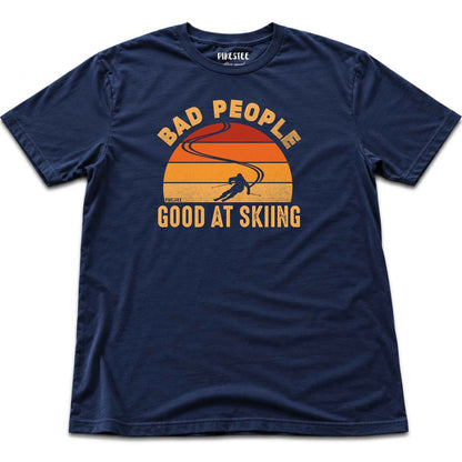Bad People Ski T-shirt - Navy