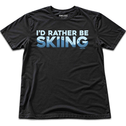 I'd Rather Be Skiing T-shirt - Black