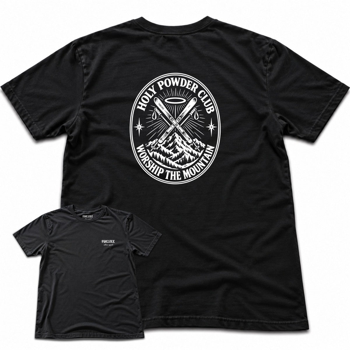 Holy Powder Club Back Print T-shirt - Black - hero
