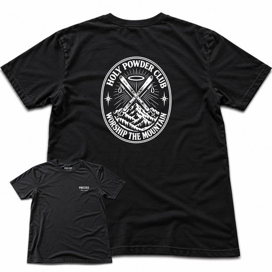 Holy Powder Club Back Print T-shirt - Black - hero