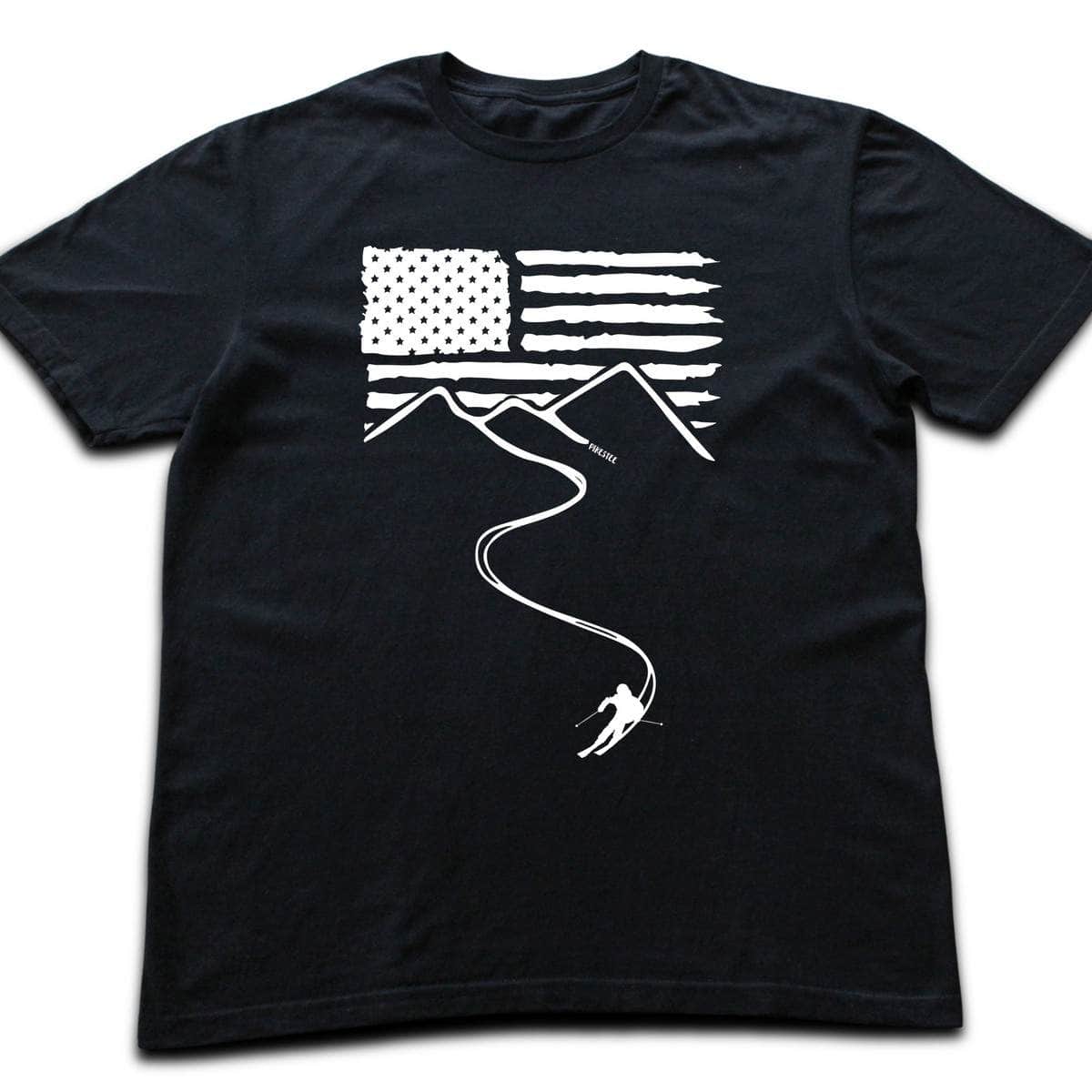Ski Path Usa T-shirt - Black