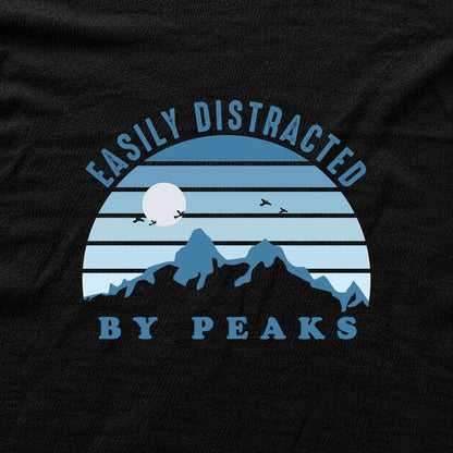 Easily Distracted By Peaks T-shirt - Black - hero