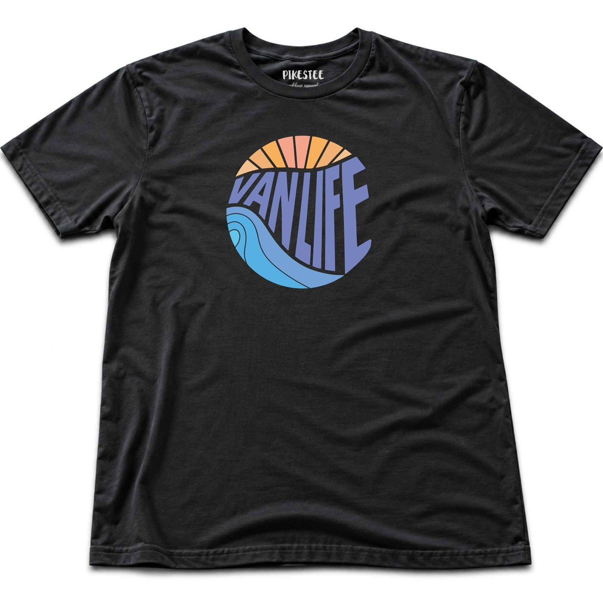 Van Life Round T-shirt - Black