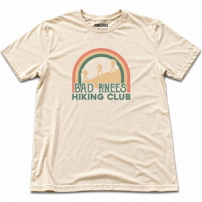 Bad Knees Hiking Club T-shirt - Natural