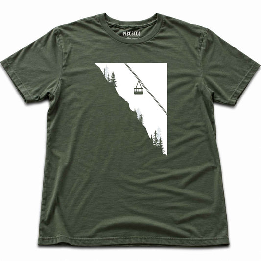 Telecabin T-shirt - Military Green