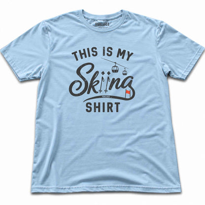 This Is My Skiing Shirt T-shirt - Light Blue