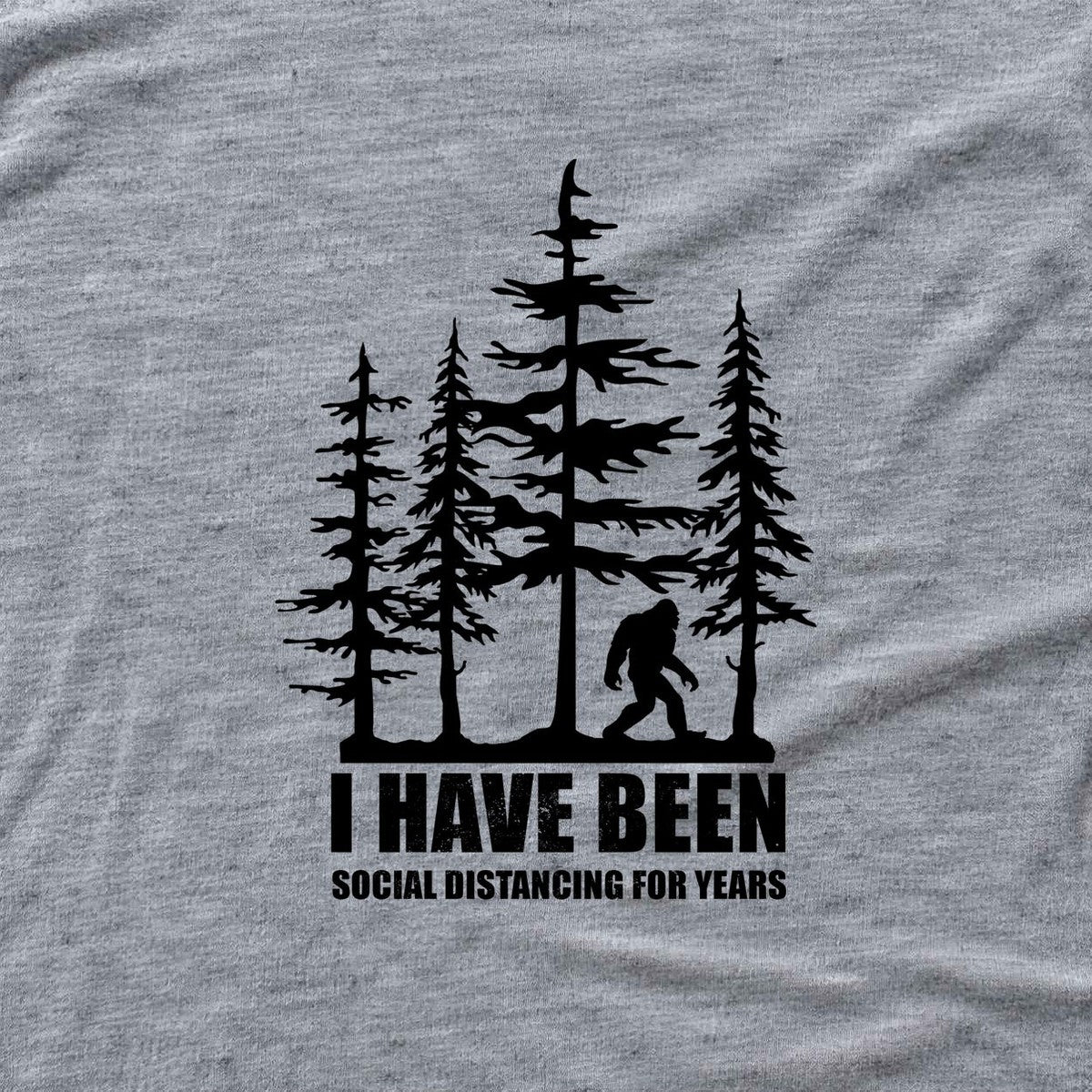 "I Have Been Social Distancing For Years" graphic T-shirt - Sport Grey - hero