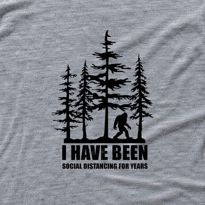"I Have Been Social Distancing For Years" graphic T-shirt - Sport Grey - hero