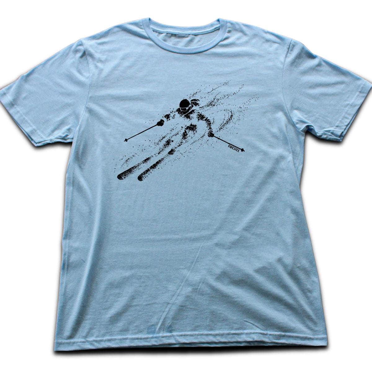 Skier Flow Descent T-shirt - Light Blue