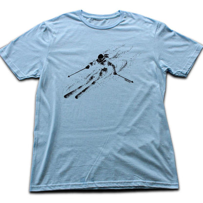 Skier Flow Descent T-shirt - Light Blue
