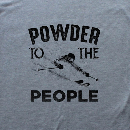 Powder To People T-shirt - Sport Grey - hero