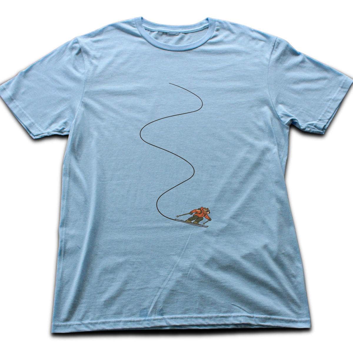 Bear Slalom T-shirt - Light Blue