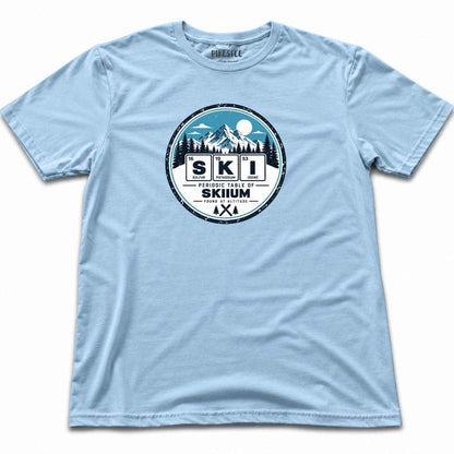 Ski Element Badge T-shirt - Light Blue