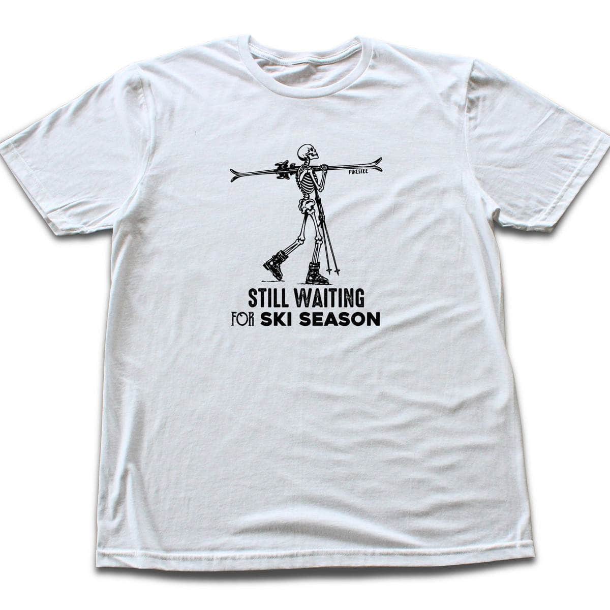 Still Waiting For Ski Season T-shirt - White