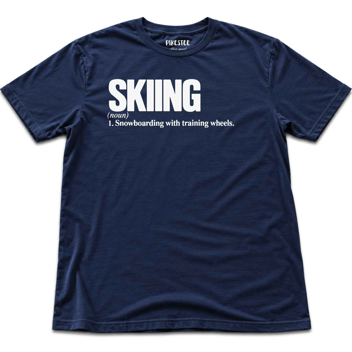 Skiing Snow Definition T-shirt - Navy