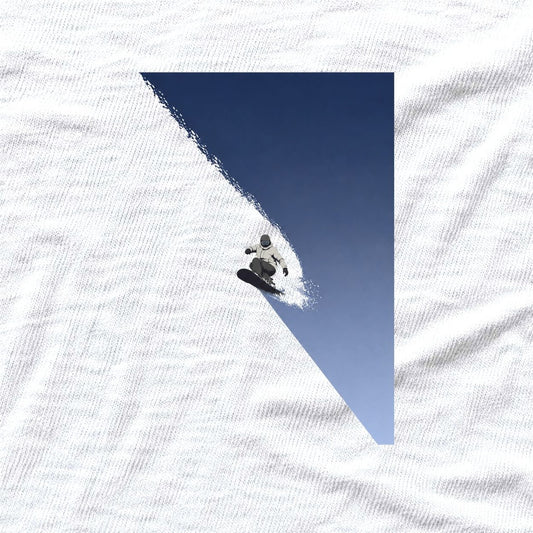 Snowboard Slope T-shirt - White - hero