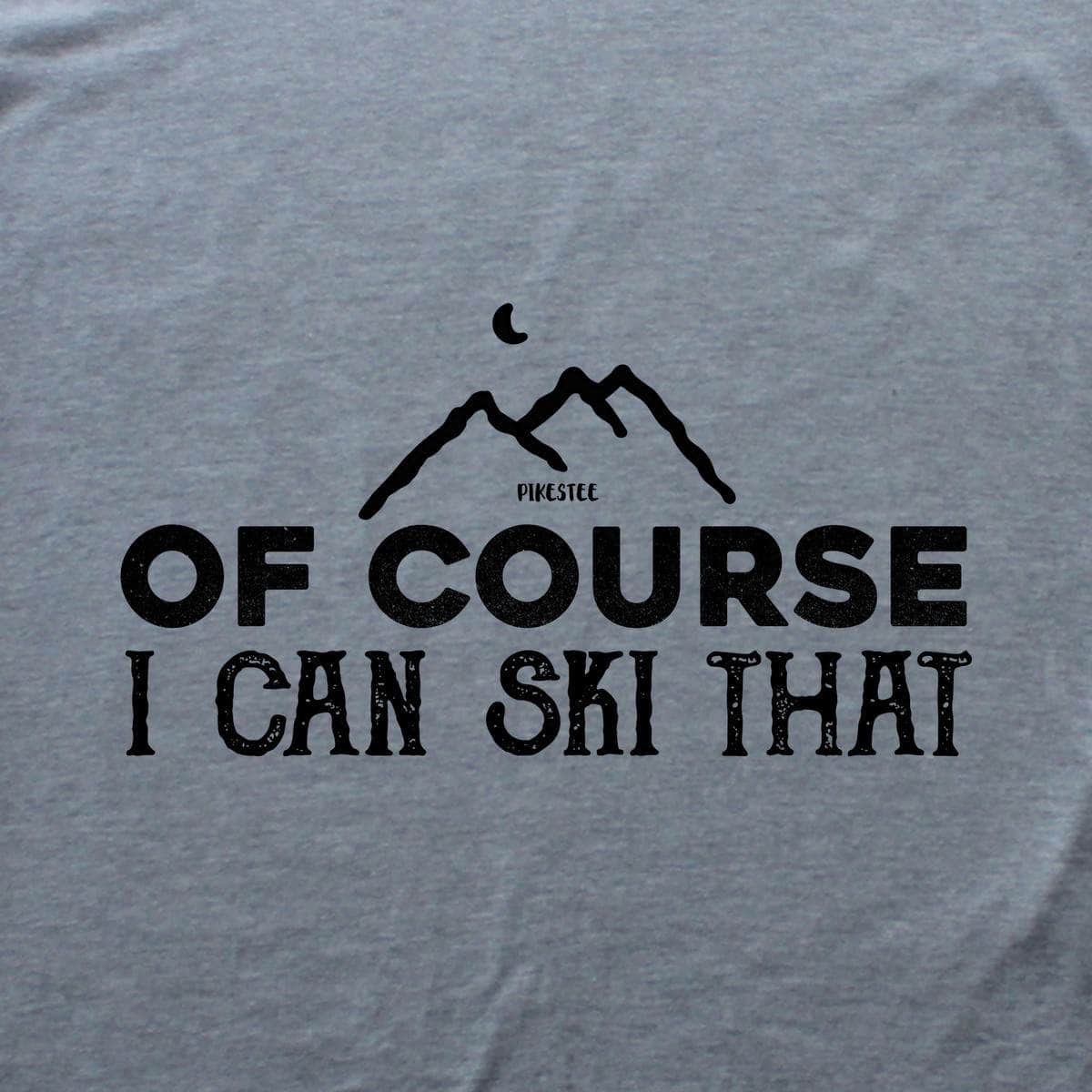 Of Course Ski T-shirt - Sport Grey - hero