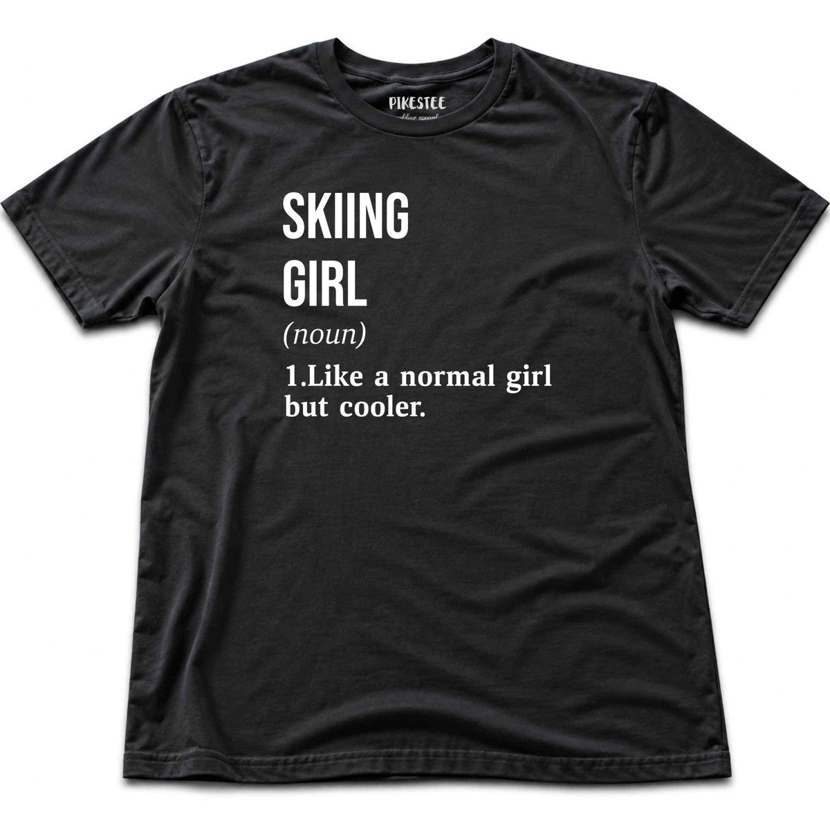 Ski Girl Definition T-shirt - Black