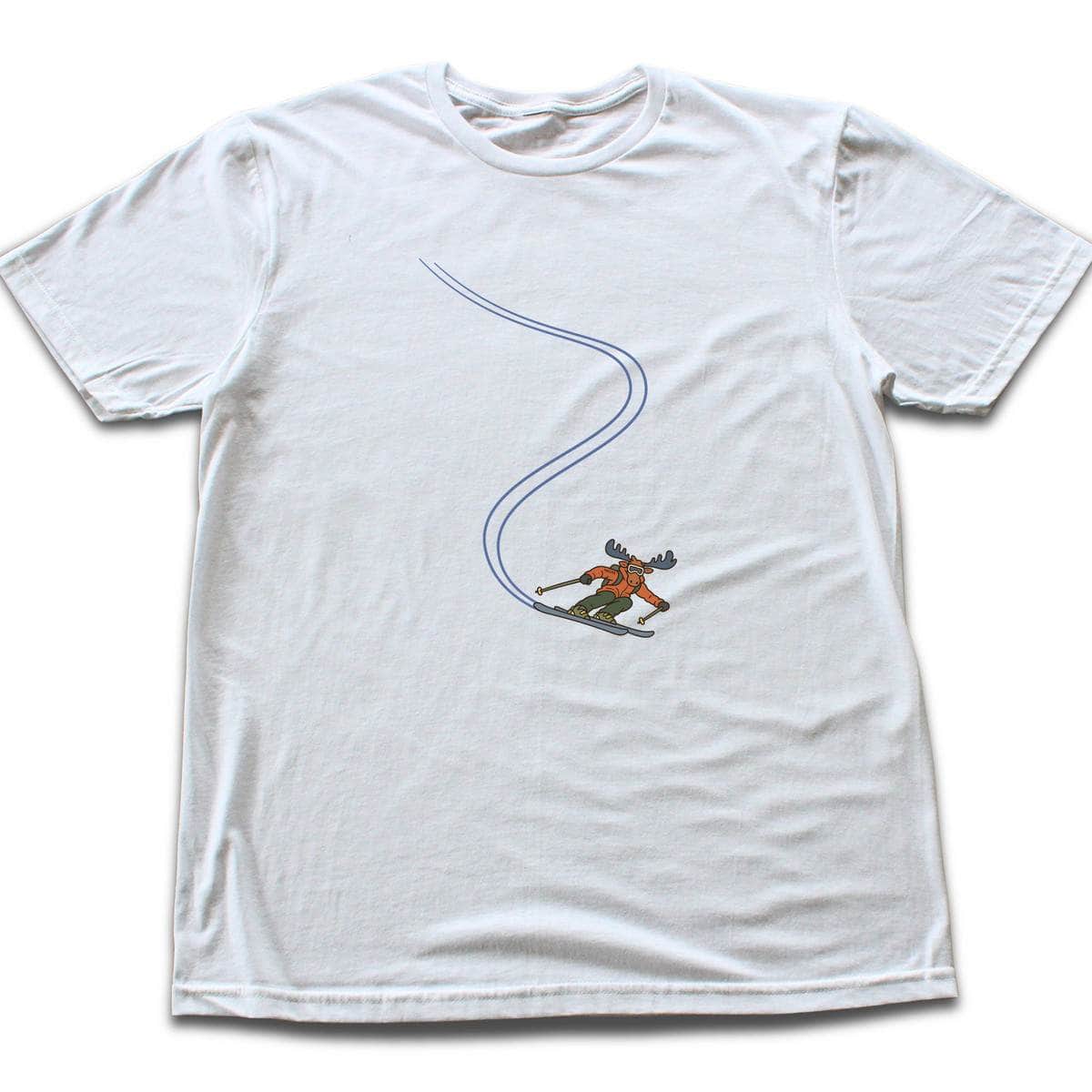 Moose Ski Turn T-shirt - White