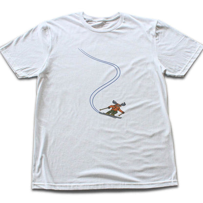 Moose Ski Turn T-shirt - White
