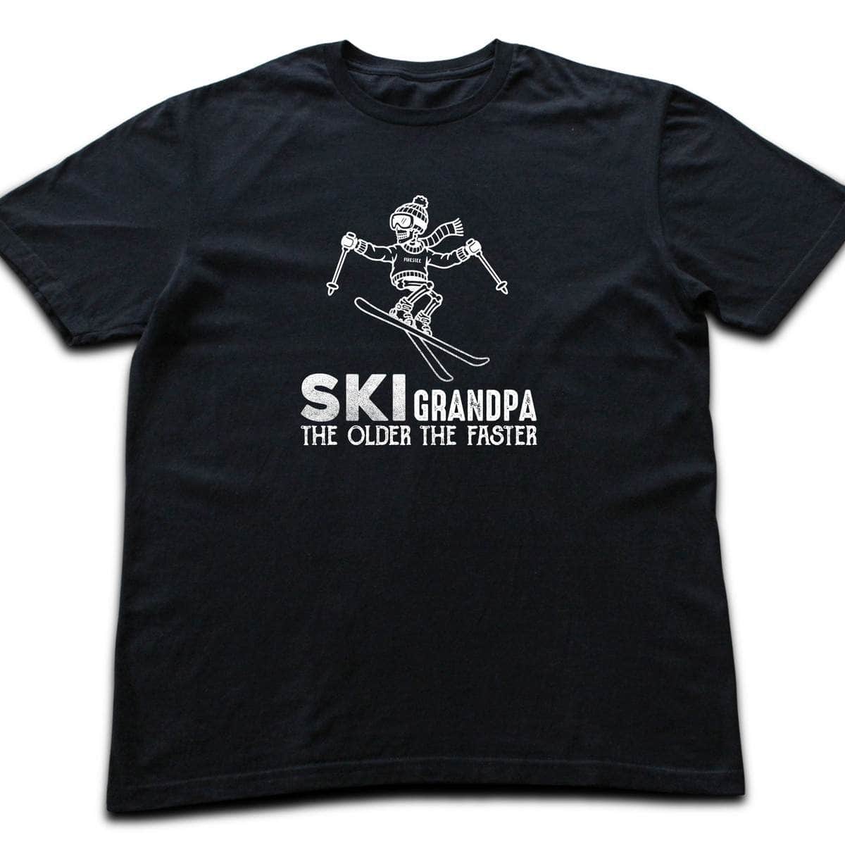 Ski Grandpa T-shirt - Black