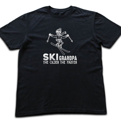 Ski Grandpa T-shirt - Black