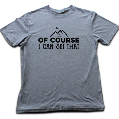 Of Course Ski T-shirt - Sport Grey