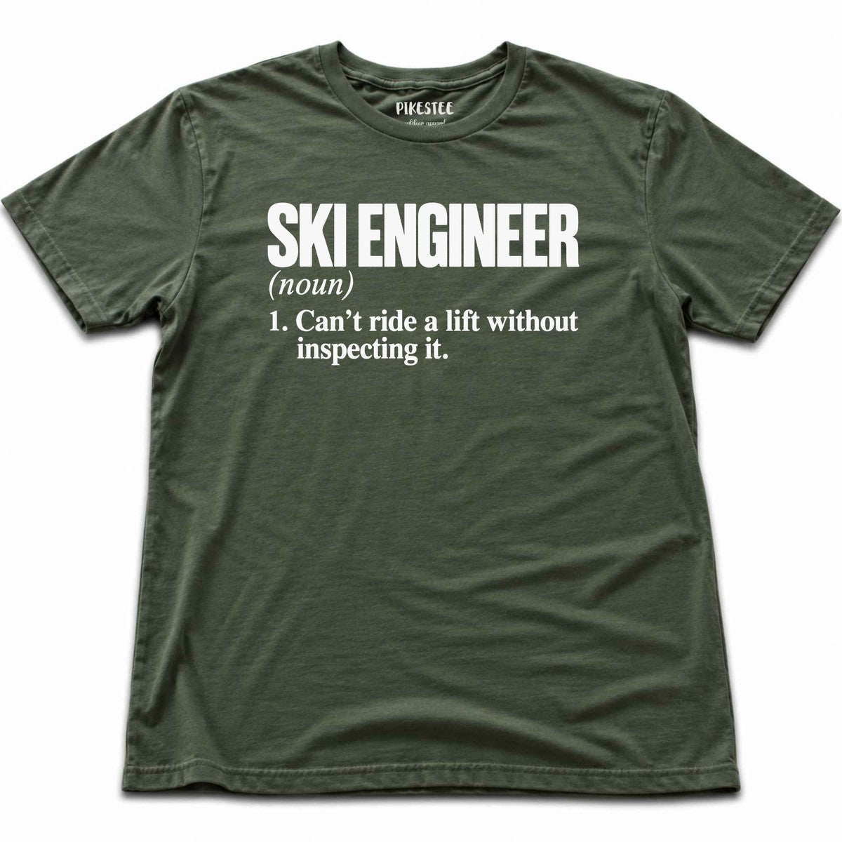 Ski Engineer T-shirt - Military Green