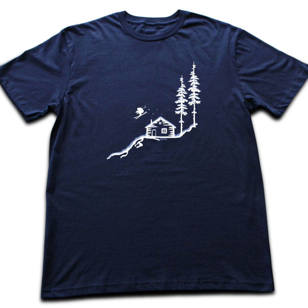Cabin Ski Jump T-shirt - Navy