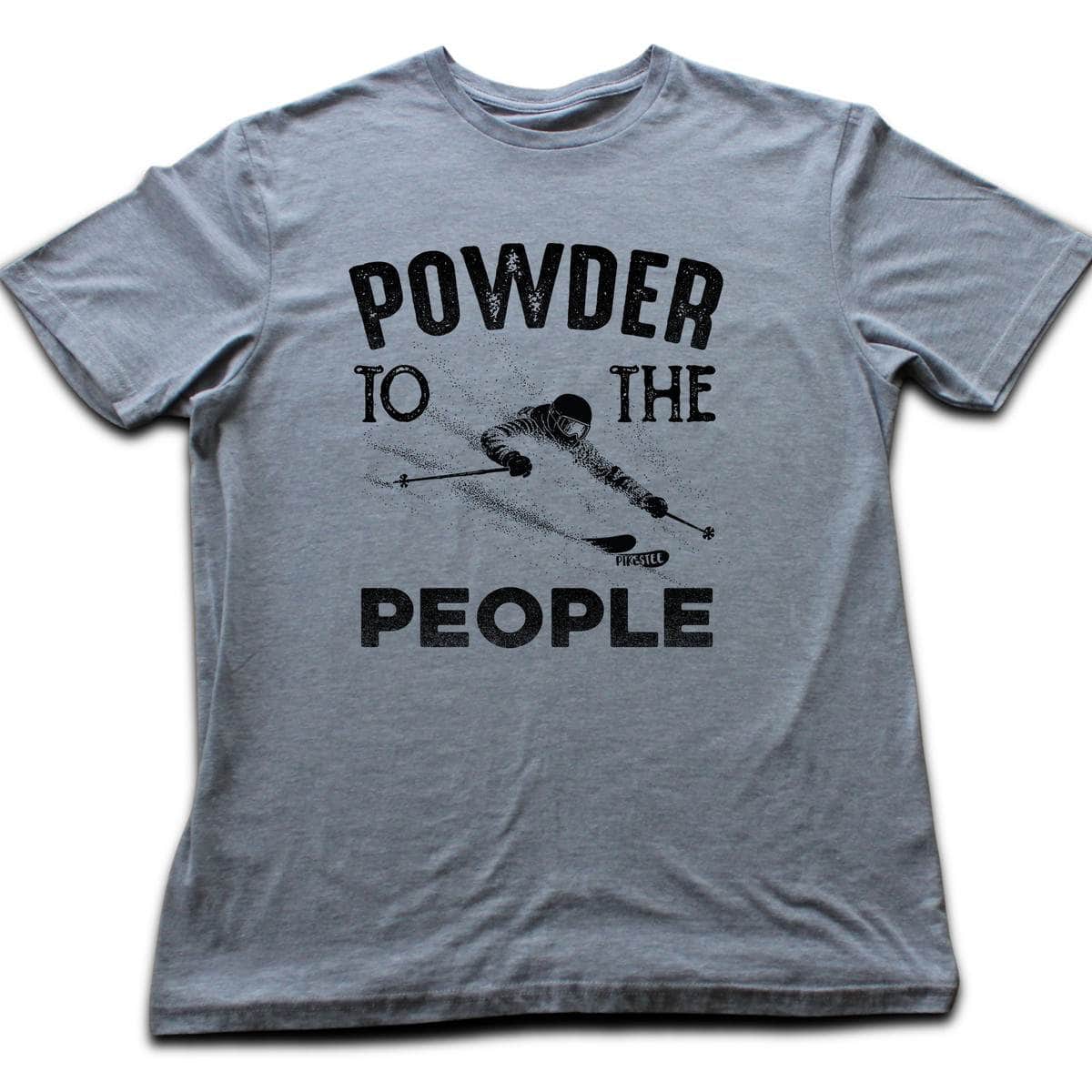 Powder To People T-shirt - Sport Grey
