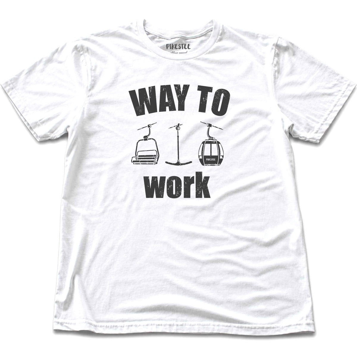 Way To Work Chair T-shirt - White