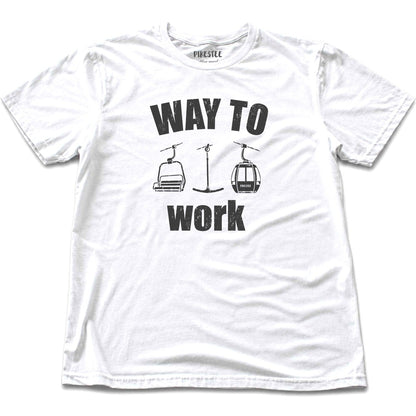 Way To Work Chair T-shirt - White